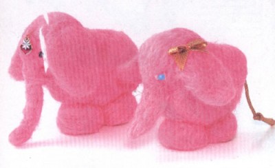 Как сделать замечательную игрушку - розового слона.