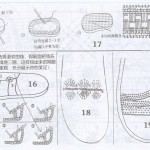 Вязаные босоножки. Схемы вязания.