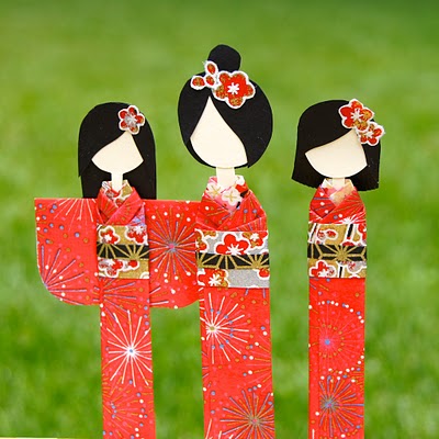 Christmas Craft Ideas Pinterest on Bookmarks Japanese Girls Tutorial   Crafts Ideas   Crafts For Kids