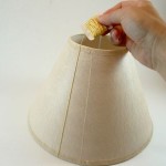 Новый абажур из старого на раз, два, три.