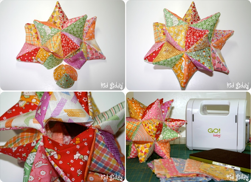 А что, если попробовать сделать звезду из ткани, сшив необходимые модели по привычной для мастеров оригами схеме.