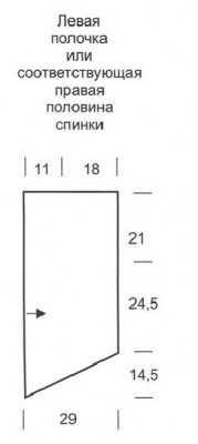 схема вязания жакета